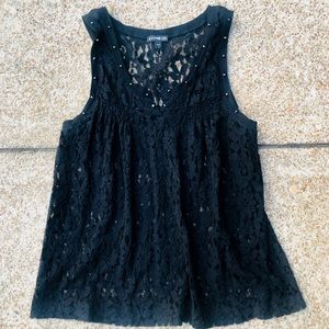 Express Women’s Sleeveless Lace Top